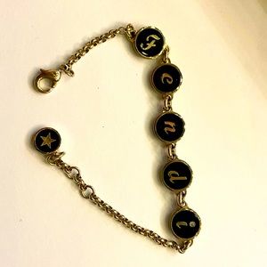 Fendi logo bracelet